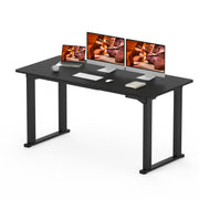 4 Legs Standing Desk, Large 79x31 Inches Electric Adjustable Height Desk with Splice Board, Stand Up Desk Home Office Computer Workstation, Black