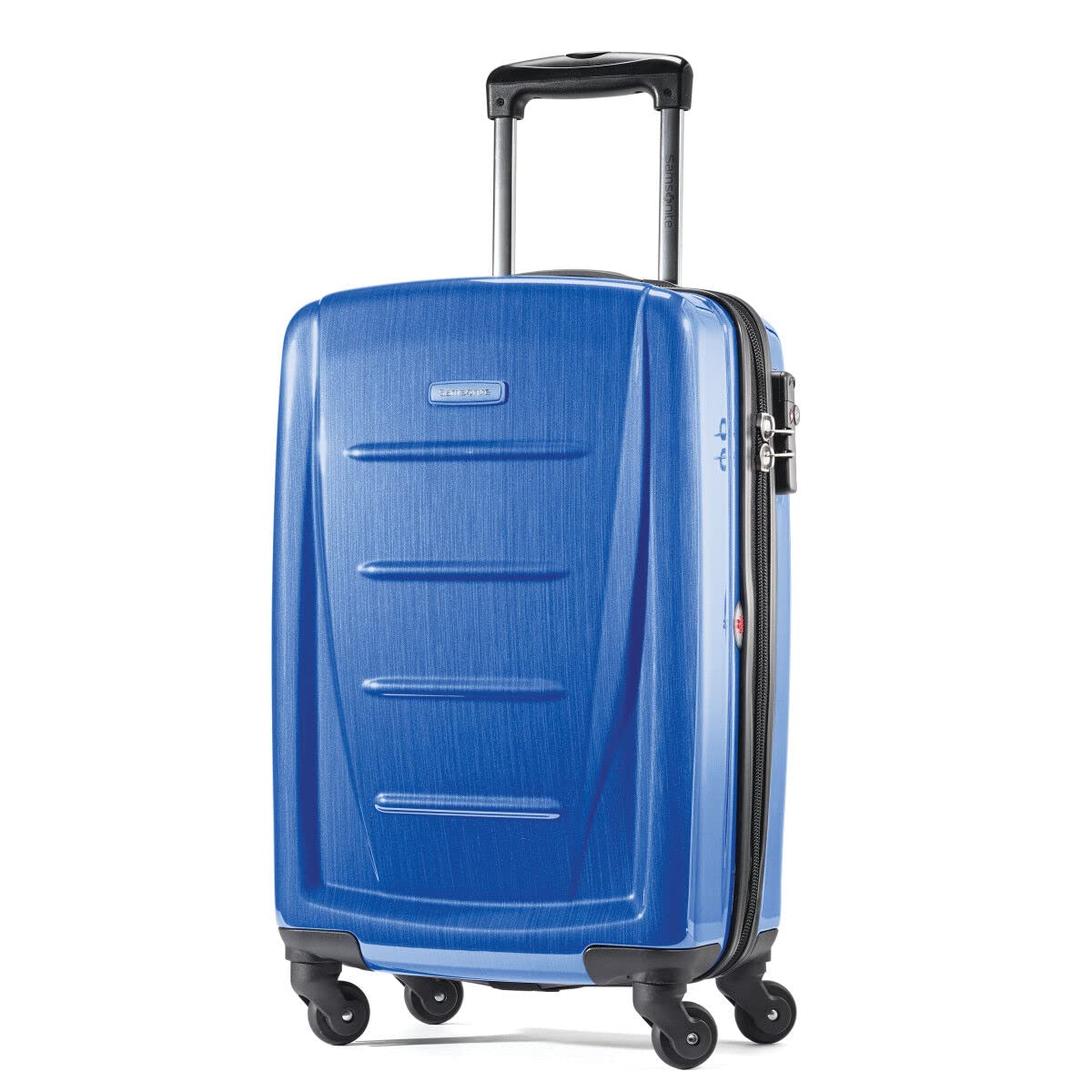 Samsonite Winfield 2 Hardside Expandable Luggage with Spinner Wheels, Burgundy, Checked-Medium 24-Inch