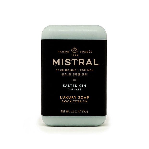 Mistral Cedarwood Marine Luxury Bar Soap for Men | Men’s Natural Soap Bar | Paraben, Phthalates Free | Moisturizing & Triple-Milled Natural Soap for Men - Made in France | Large, 8.8 oz