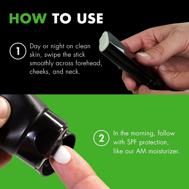 Tiege Hanley Retinol Stick for Men - Anti-Aging Retinol Stick with Hyaluronic Acid & Niacinamide for Fine Lines, Dark Circles, & Wrinkles - Firms Skin & Improves Collagen Production