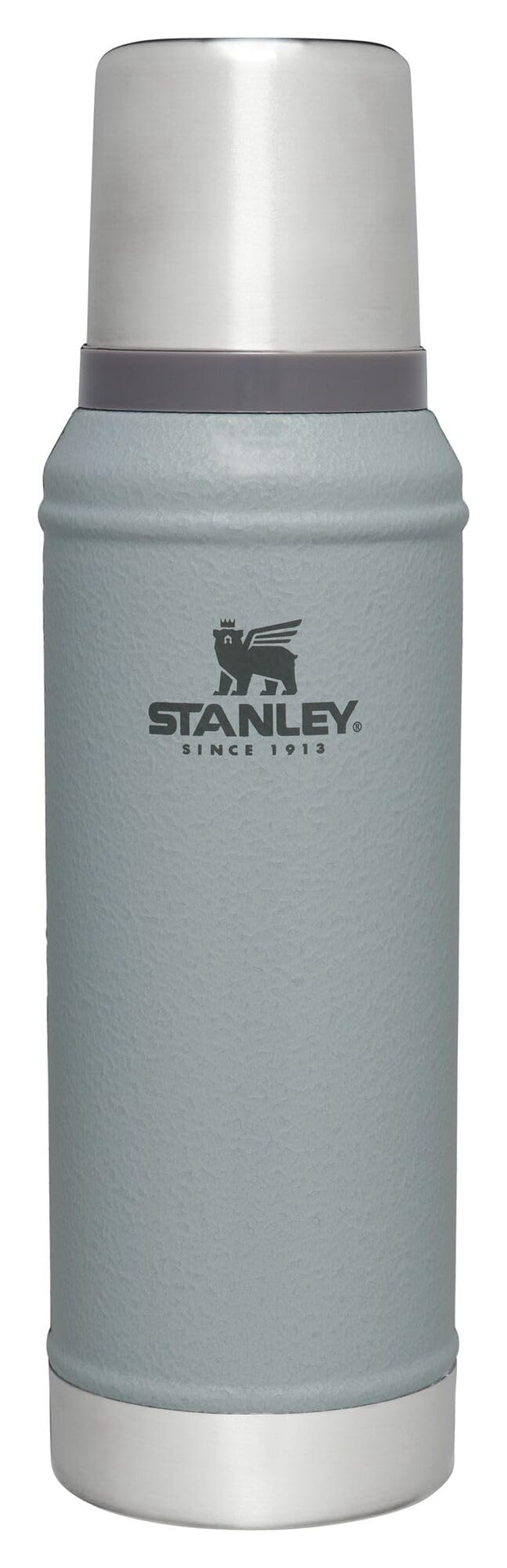 Stanley Classic Legendary Vacuum Bottle 2.0 qt | Wide Mouth with Leakproof Cup Lid | Keep Drinks Hot or Cold | Packable for Travel | Insulated Stainless Steel Thermos | BPA-Free | Hammertone Green