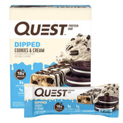 Quest Nutrition White Chocolate Raspberry Protein Bars, 20g Protein, 1g Sugar, 5g Net Carb, High Fiber, Gluten Free, Keto Friendly, 4 Count