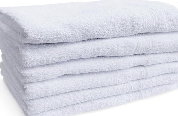 Towels N More 6 Pack 20"X40" Small Light Weight Gym Towels or Can be Used as Kids Bath Towels or Salon Towel, 100% Ring Spun Cotton Loops Sweat Towels Women's Hair Dry Towel