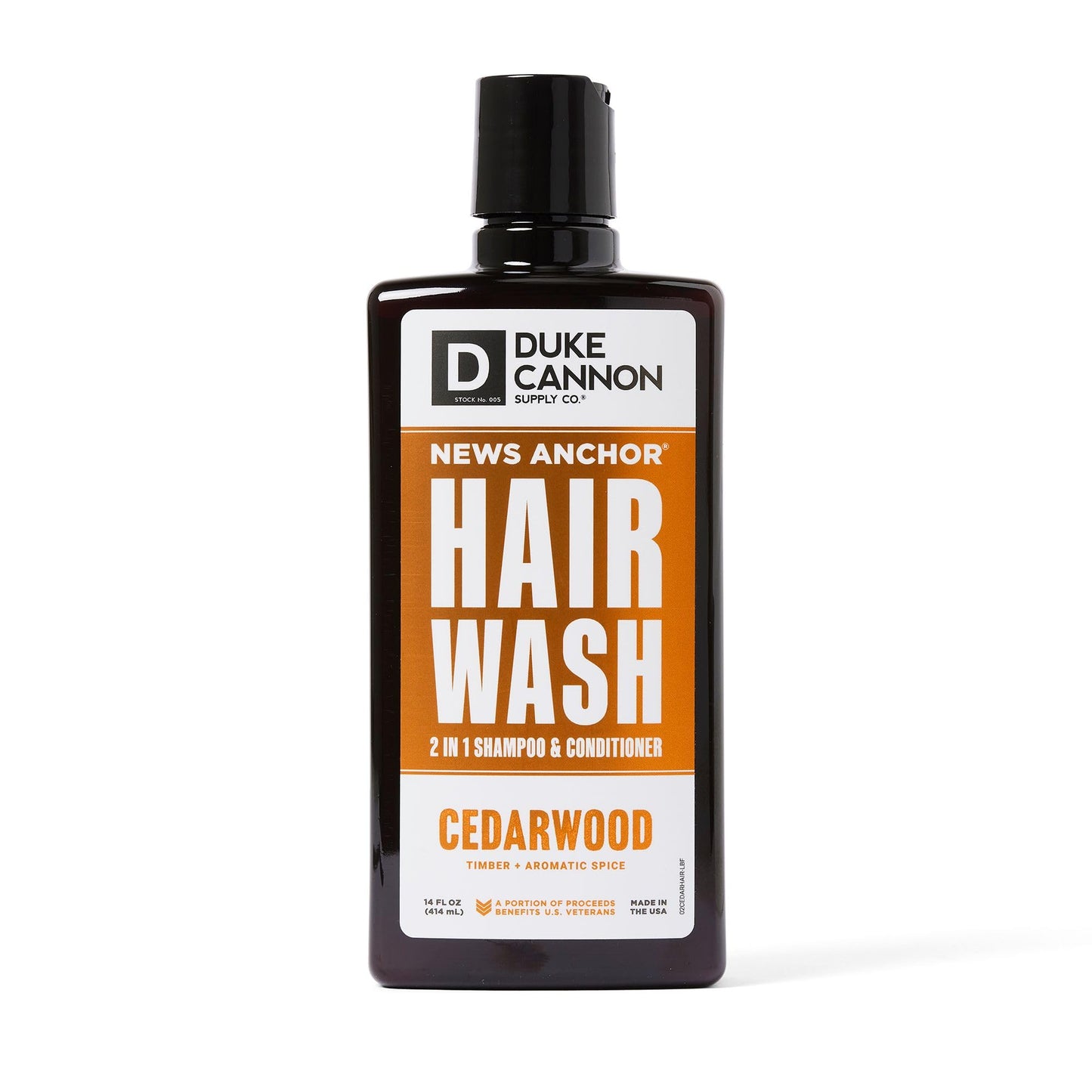 Duke Cannon News Anchor® 2-in-1 Hair Wash - Sawtooth, 14 oz.