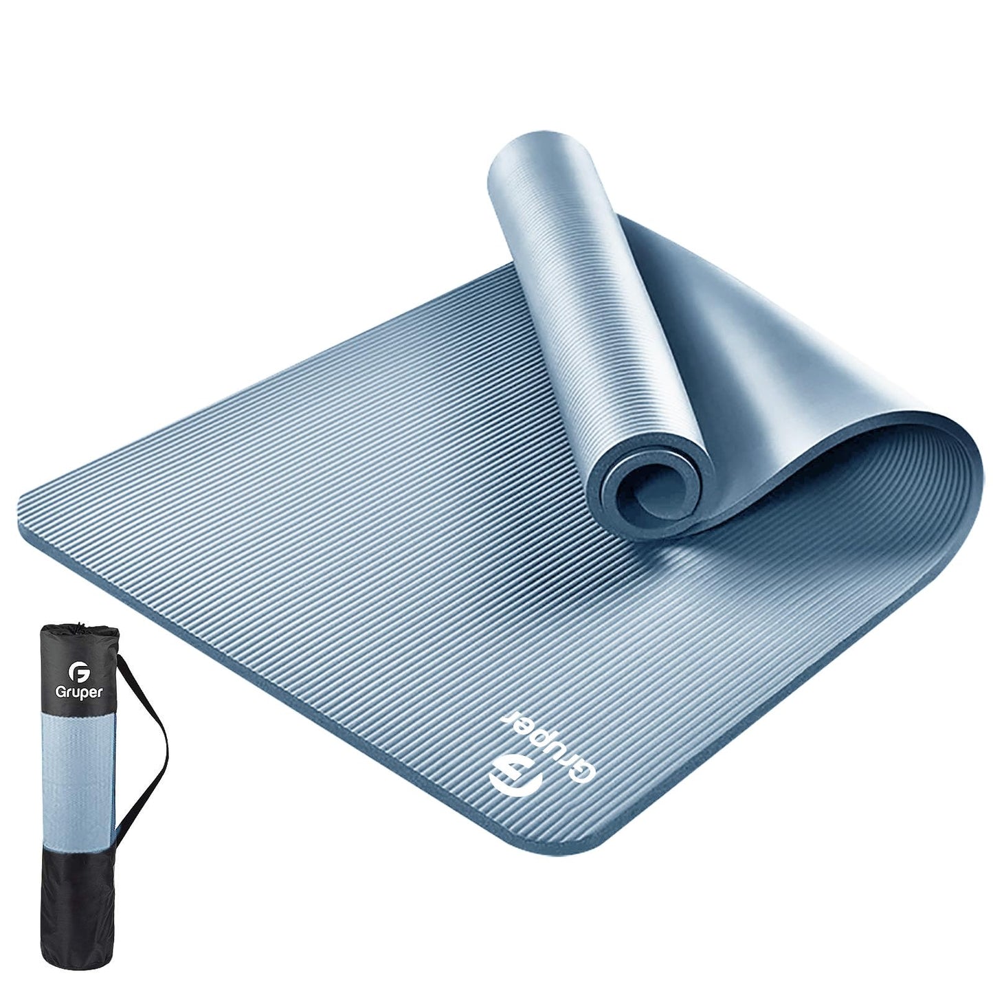 Thick Yoga Mat Non Slip, Large Size 72" L x 32" W x 0.6" TH, Premium Exercise & Fitness Mat with Carrying Strap and Bag, Workout Mats for Home
