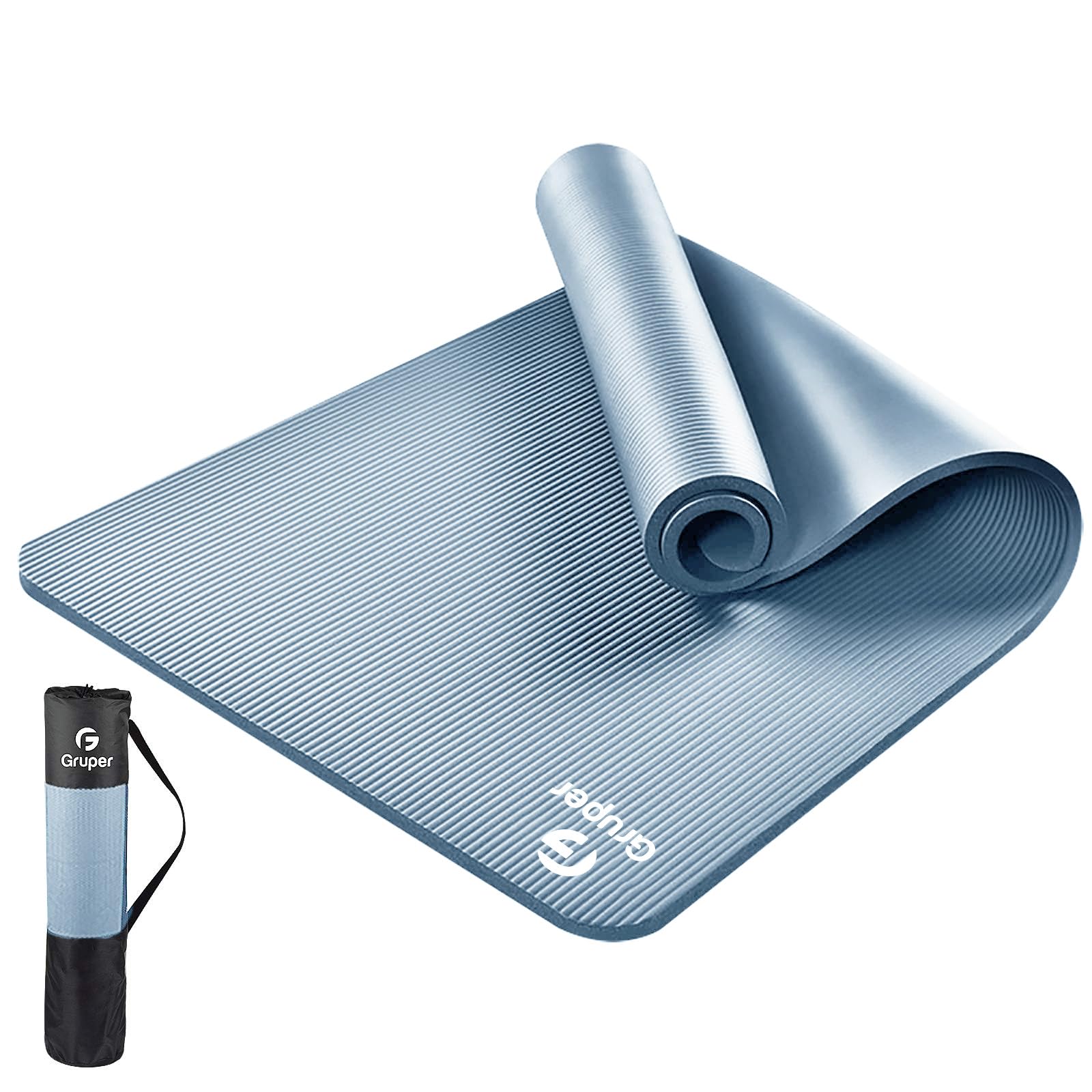 Thick Yoga Mat Non Slip, Large Size 72" L x 32" W x 0.6" TH, Premium Exercise & Fitness Mat with Carrying Strap and Bag, Workout Mats for Home