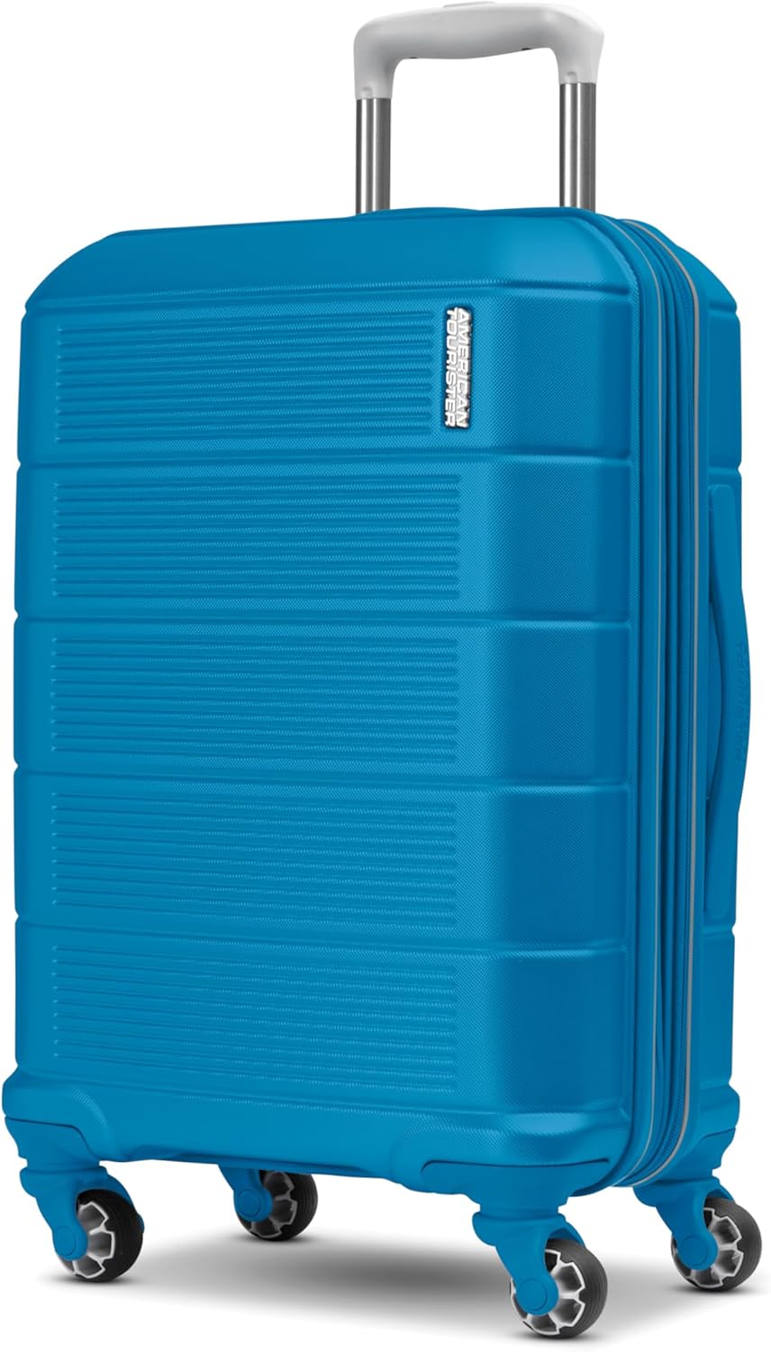 American Tourister Stratum 2.0 Expandable Hardside Luggage with Spinner Wheels, Adriatic Sea, 3-Piece Set (20/24/28)