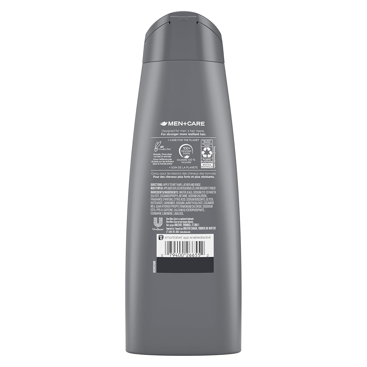 Dove Men+Care 2 in 1 Shampoo and Conditioner, Thick and Strong 12 Ounce
