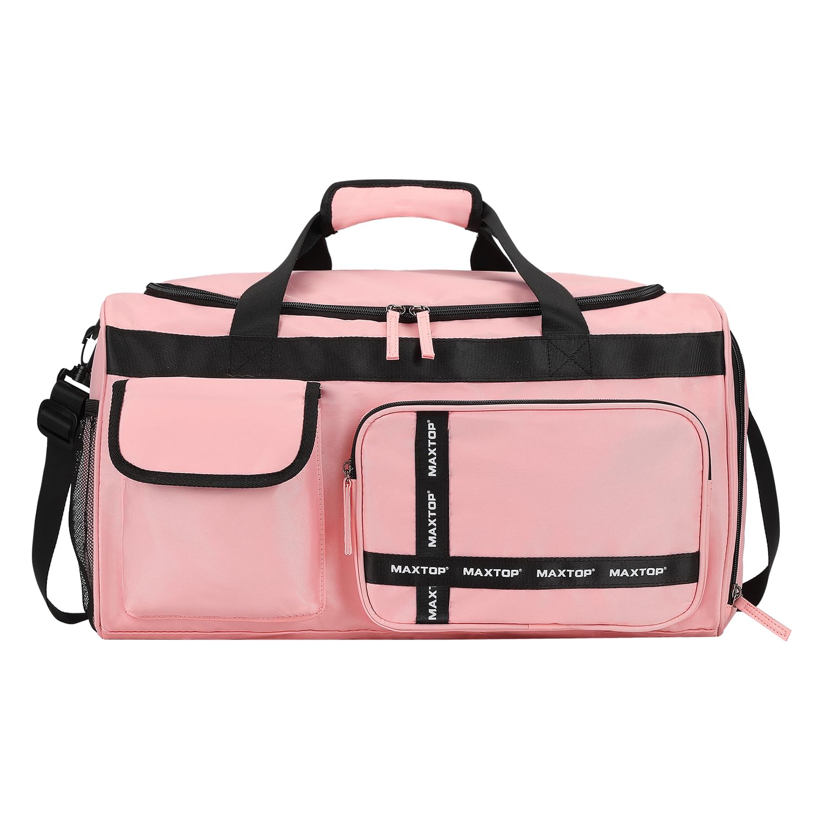 MAXTOP Gym Bag for Women Men Travel Duffle Bag Large Capacity Carry On Weekender Overnight Bag With Shoe Compartment Gym Tote Dry Wet Separation Duffel Bag for Travel