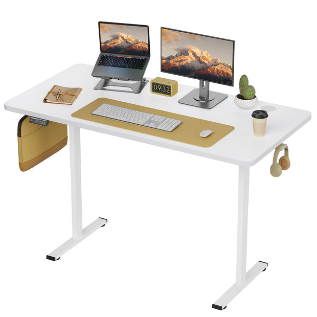 Simple Deluxe Electric Standing Desk, Standing Desk Adjustable Height, 24x40 Inches Sit Stand up Desk, Ergonomic Rising Computer Table with Memory Preset, Rustic Brown