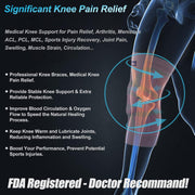 NEENCA Knee Brace for Knee Pain Relief, Medical Knee Support with Patella Pad & Side Stabilizers, Compression Knee Sleeve for Meniscus Tear, ACL, Arthritis, Joint Pain, Runner, Sport- FSA/HSA APPROVED