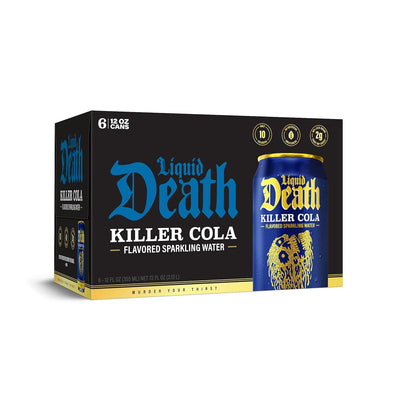 Liquid Death Killer Cola Sparkling Water 6pk, 12 FZ