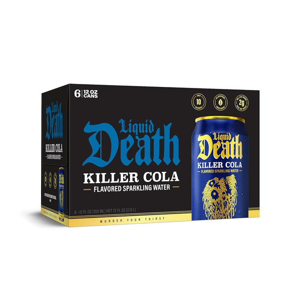 Liquid Death Killer Cola Sparkling Water 6pk, 12 FZ