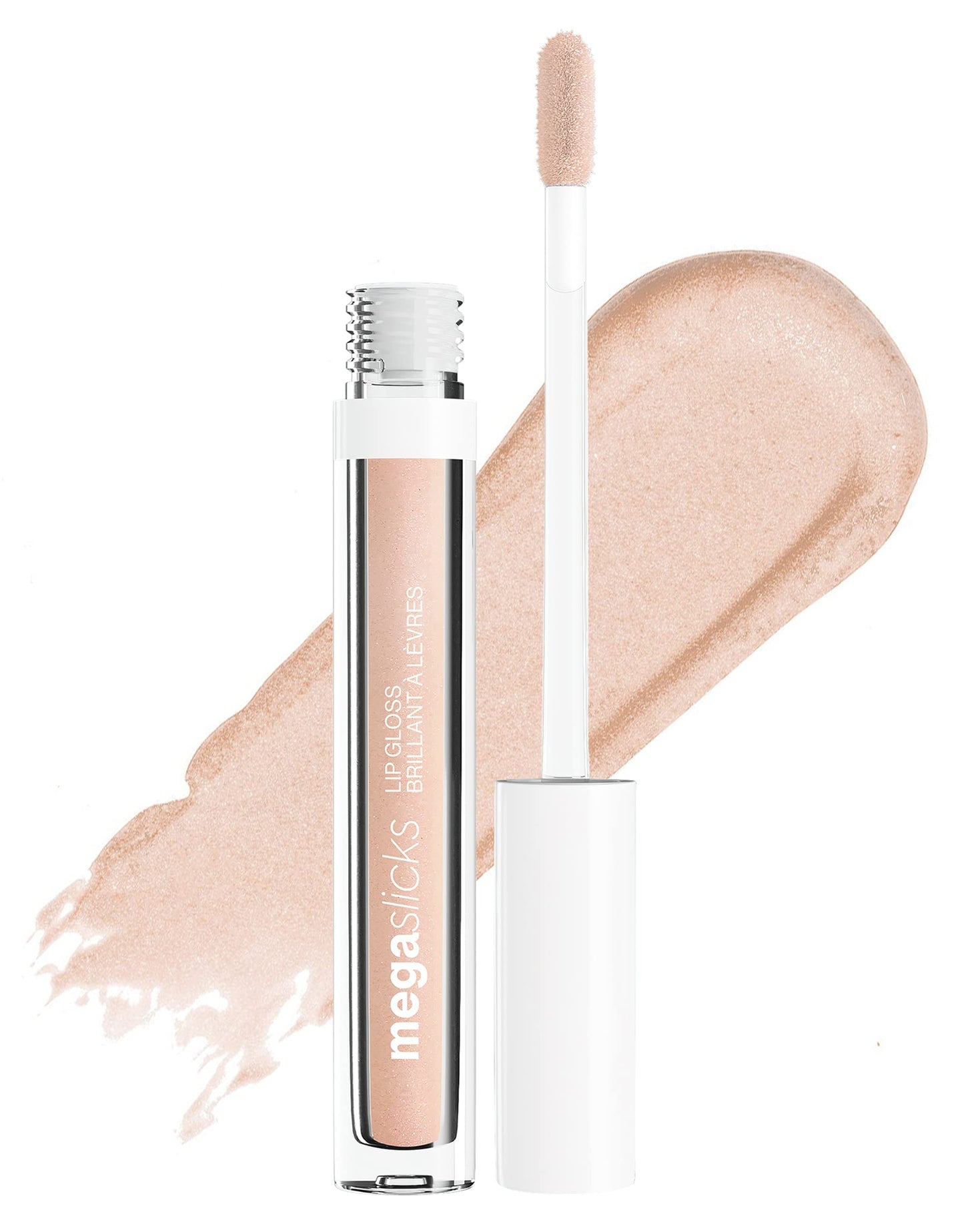 wet n wild MegaSlicks Lip Gloss, Ultra-Glossy, Vitamin-E Enriched, Ultra-Gloss High Shine Moisturizing, Cruelty-Free & Vegan - Crushed Diamonds