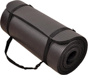 1/2-Inch Extra Thick High Density Anti-Tear Exercise Yoga Mat with Carrying Strap