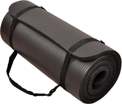 1/2-Inch Extra Thick High Density Anti-Tear Exercise Yoga Mat with Carrying Strap