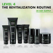 Tiege Hanley Men’s Skin Care Set, Revitalization Routine (System Level 4) – Face Wash, Scrub, Moisturizer, Eye Cream, Serum & Clay Mask for Tired, Dull Skin & Rejuvenation