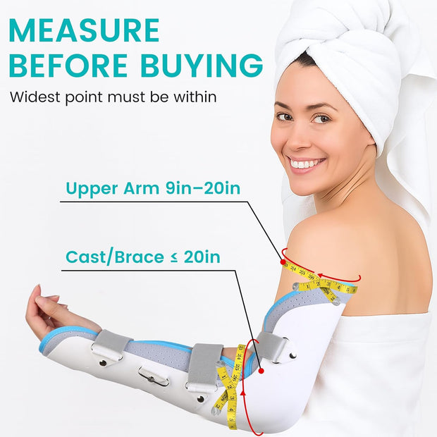 Waterproof Leg Cast Cover for Showering, Reusable Shower Sleeve for Lower Leg After Surgery, Watertight Non-Slip Adult Fracture Protector Bag, Water Proof Medical Covers for Calf/Ankle/Wound/Bandages