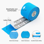 OK TAPE Kinesiology Tape, Regular Original Cotton Elastic Athletic Tape for Support and Recovery, Sports Tape, 2in×16.4ft Uncut Roll - Pink