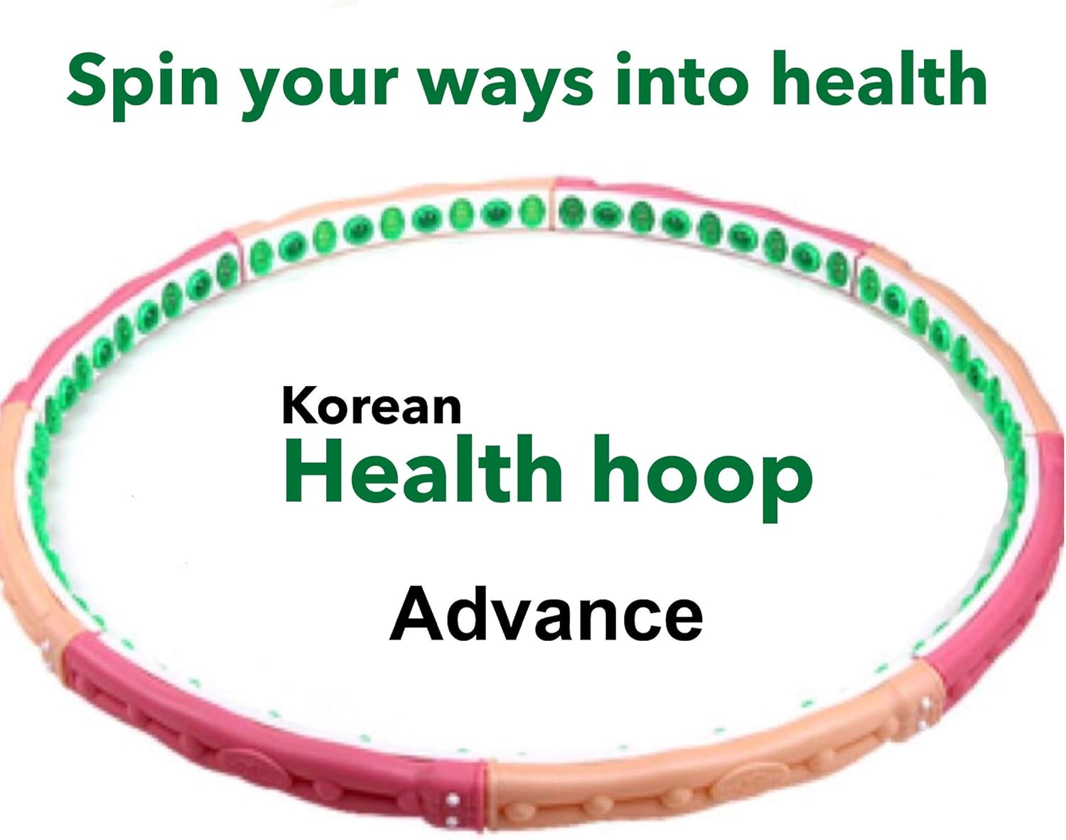 Weighted Fitness Hoop 2.5kg (5.5lb) –Health hoop Massage Exercise Ring for Core Training, Waist Slimming & Fat Burning – Home Workout Gear for Adults, Made in Korea