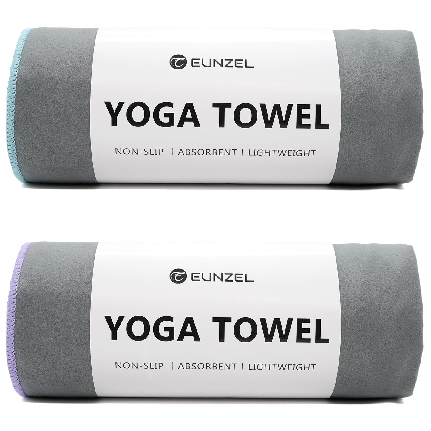 Eunzel Hot Yoga Towel Non-Slip Yoga Mat Towel Ultra-Absorbent Microfiber Towel for Hot Yoga, Pilates，Bikram and Workout 26.5"x 72"