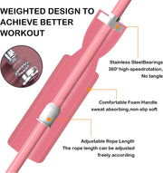 Jump Rope Ropeless Skipping Rope for Fitness Training Exercise, Adjustable Weighted Cordless Jump Rope for Men Women Kids