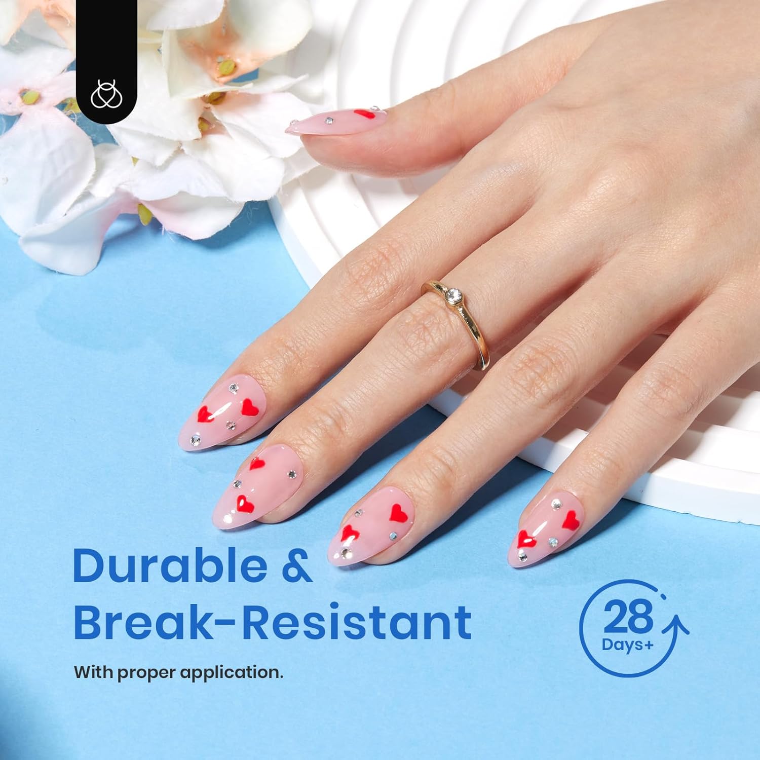Beetles Gel Nail Tips Easy Nail Extension Etch X Nail Tips 12 Sizes 504Pcs Short Almond Half Matte Nail Tips Gelly Tips Full Cover False Nails Gifts for Girls