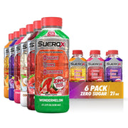 SueroX Zero Sugar Electrolyte Drink for Hydration and Recovery, Unique Blend of Electrolytes & 8 Ions, Zero Calorie Sports Drink, 21.3 Fl Oz, Variety Pack, 12 Count
