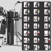 Multifunctional Home Gym Equipment Workout Station with Pulley System, Arm, and Leg Developer for Full Body Training