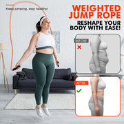 KUTIZE Jump Rope, Weighted Jump Rope for Men Women, Adjustable 1lb Heavy Skipping Ropes, Suitable for Boxing, Cardio, Home Fitness, Training Muscle, Home Gym Workout Equipment for Full Body Exercise