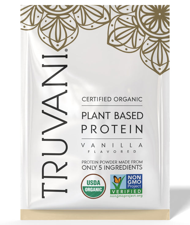 Truvani Vegan Pea Protein Powder | Vanilla | 20g Organic Plant Based Protein | 18 Servings | Keto | Gluten & Dairy Free | Low Carb | No Added Sugar