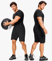 Junlan Sauna Suit for Men Full Body Waist Trainer Sauna Shirt for Working Out