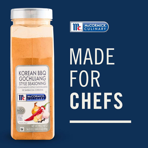 McCormick Culinary Seasoning, Korean BBQ Gochujang Style, No MSG Added, Gluten Free, For Culinary & Professional Kitchens, 24.5 oz