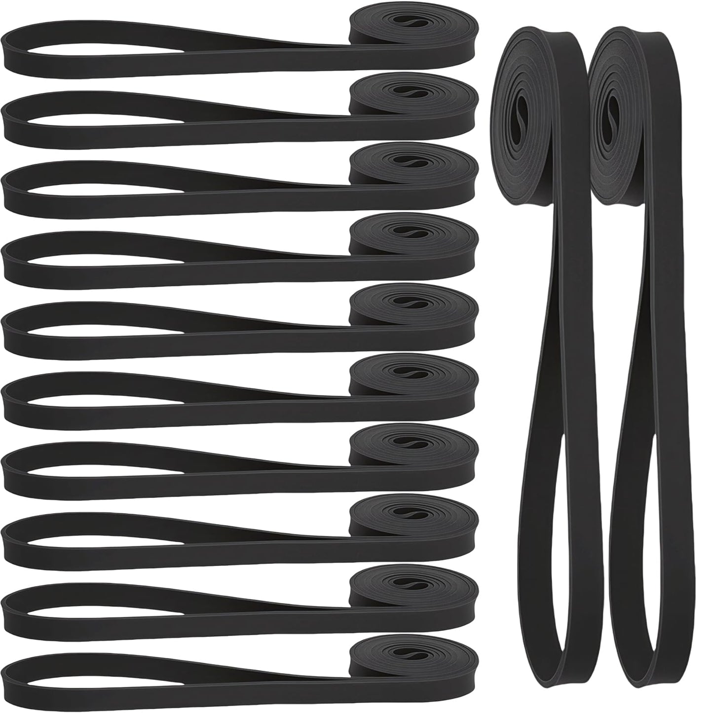12-Pack Resistance Bands Set - Pull Up Assist, Strength Training & Physical Therapy for Home Gym | Exercise Loop Bands for Men & Women