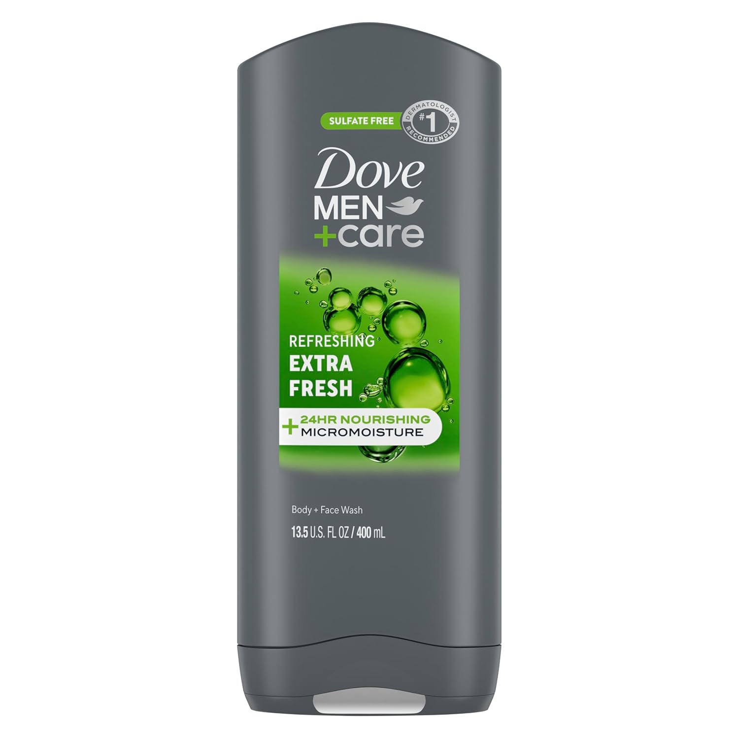 DOVE MEN + CARE Body and Face Wash Refreshing Extra Fresh Body Wash for Men with 24-Hour Nourishing Micromoisture Technology 13.5 oz