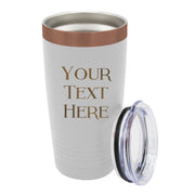 My Personal Memories Customized Personalized Stainless Steel Travel Tumbler with Lid - Engraved Double-Wall Vacuum Insulated for Him, Her Your Custom Text (20 oz, Black)