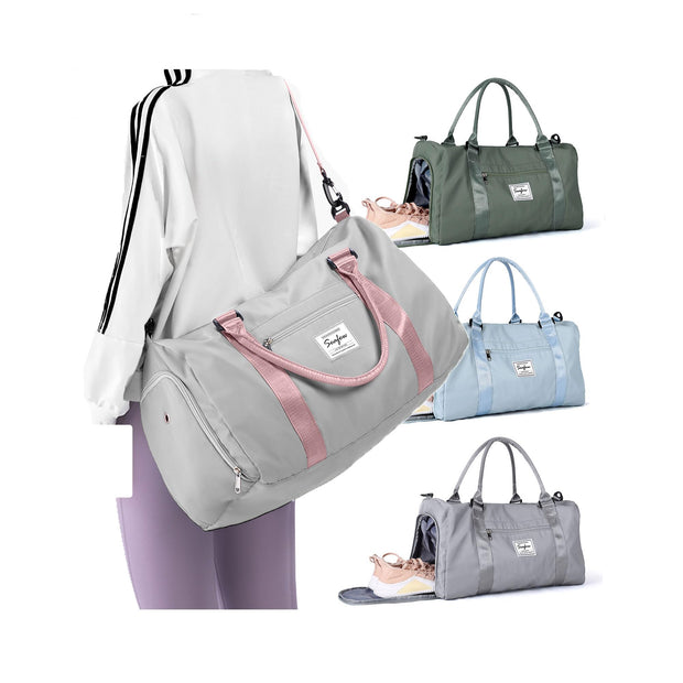 Weekender Duffel Bags for Women Men, Travel Totes Bag for Airplane, Cute Sports Gym Dance Overnight Luggage Bag with Wet Pocket Shoe Compartment, Carry On Hospital Bag for Labor and Delivery