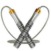 Pro Adjustable Speed Jump Rope - 10ft 4mm PVC Steel Wire with Dual Ball Bearings & 360° Spin - Metal/Rubber Ergonomic Grips for CrossFit, HIIT, Weight Loss, Home Gym Workouts for Men & Women