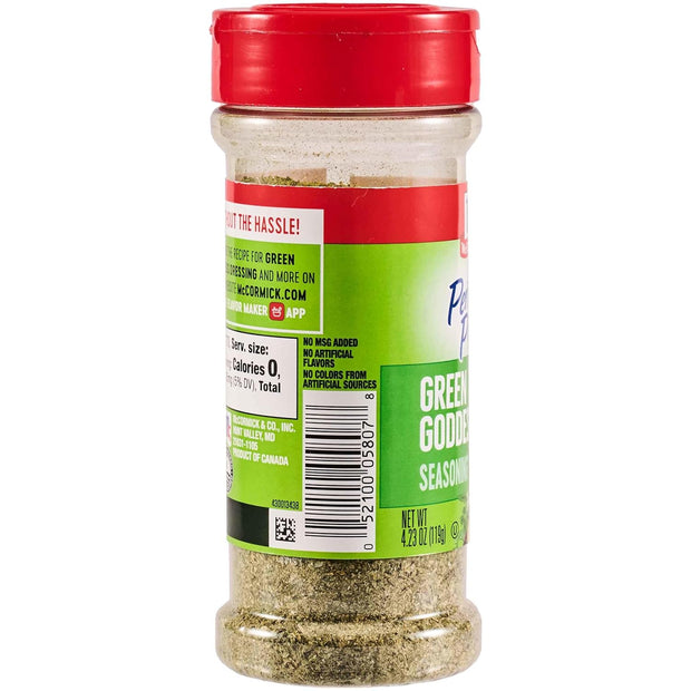 McCormick Perfect Pinch Seasoning, Spicy Italian, For Adding Italian Flavor with a Kick to Pizza, Pasta, Dressings & Sauces, 3.88 oz