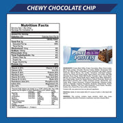 Pure Protein Bars, Chewy Chocolate Chip, Chocolate Deluxe, Chocolate Peanut Butter - Box of 6-3 Boxes - 1 Box of each flavor