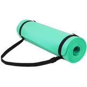 Yoga Mat, 1/2-Inch Extra Thick High Density Exercise Mat, Anti-Tear Exercise Yoga Mat with Carrying Strap, Suitable for Various Yoga Exercises