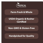 Tropical Goodness Organic Black Peppercorns Whole 16 oz/1lb, For grinder refill, Authentic Tropical Flavour, USDA & Kosher Certified, Non-GMO, Gluten-Free