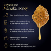 Manuka Health Bundle, UMF 13+/ MGO 400+ Manuka Honey (8.8oz Jar) and UMF 6+/MGO 115+ On-The-Go Packets (12 Count), Superfood, Authentic Raw Honey from New Zealand