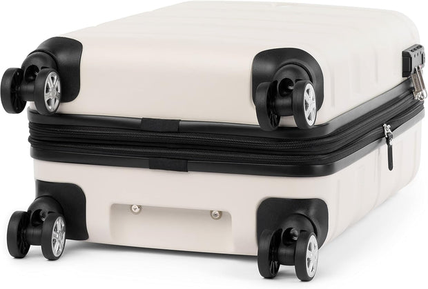 Travelpro Runway 2 Piece Luggage Set, Carry-on & Convertible Medium to Large 28-Inch Check-in Hardside Expandable Luggage, 8 Spinner Wheels, TSA Lock, Hardshell Suitcase, White