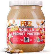 PB2 Performance Peanut Plant Based Vegan Protein Powder | 20g Complete Protein, No Added Sugar, Prebiotic Fiber | Dairy Free, Certified Vegan, Non-GMO, Gluten Free [Peanut w/Madagascar Vanilla, 2LB]