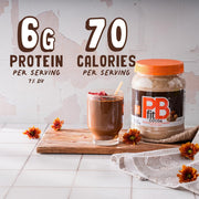 PBfit 30 Ounce Peanut Butter Powder Chocolate Flavor, Cocoa Powdered Peanut Butter Spread From Real Roasted Peanuts and Cocoa, 6g of Protein 7% DV, Gluten-Free, 70 calories, 88% less fat (Pack of 1)