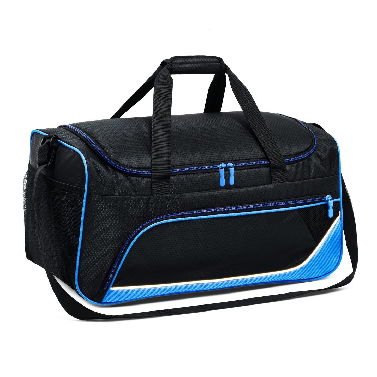 Gym Bag for Men - 55L Black Durable Large Duffle Bag for Travel, Workout, Fitness & Sport