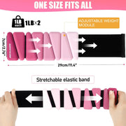Wrist Weights for Women At Home Ankle Weights Set of 2 (1 lb /2 Lbs Each) Adjustable Weighted Wristbands Arm Leg Weights for Women Men Suitable for Walking Swimming Running Pilates Yoga Gym