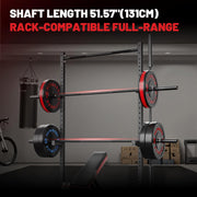 PAPABABE Olympic Barbell, 2-inch 45lb/35lb Weight Bar for Strength Training. 6.5ft/7ft Olympic Bar, 1000lb Plus Capacity, Chrome/Zinc Plating, knurled Grip for Bench Press Deadlift Squat