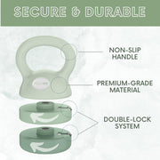 Polyfit Adjustable Kettlebell | 5 lb - 12 lb | Kettlebells Weights Set for Home Gym | Kettle Bell Sets for Women at Home